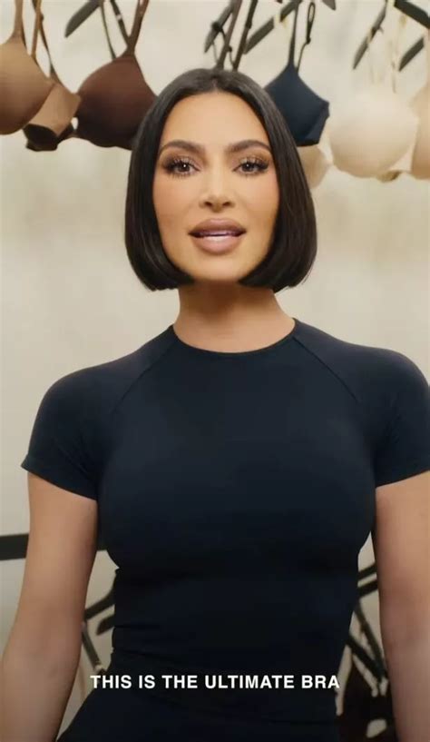 kardashian boobs|Kim Kardashian Models New SKIMS Bra with Built.